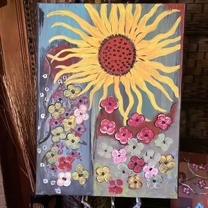 18 x 24" painting by Laura Thomason "yeah"